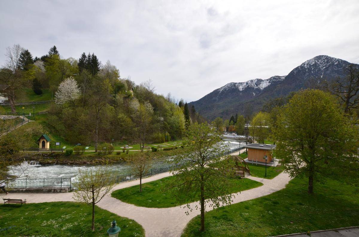 Aussicht über den Kurpark nach Süden