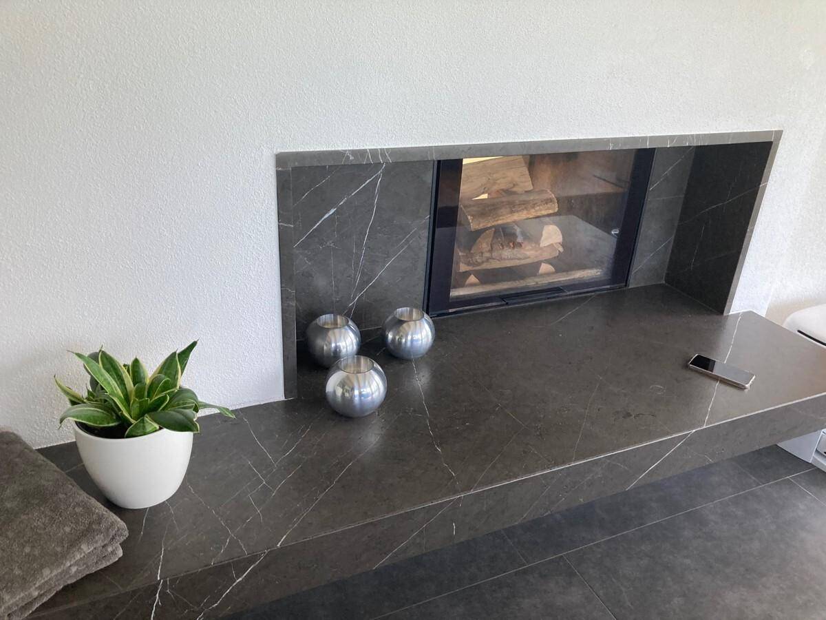 Kamin im Spabereich