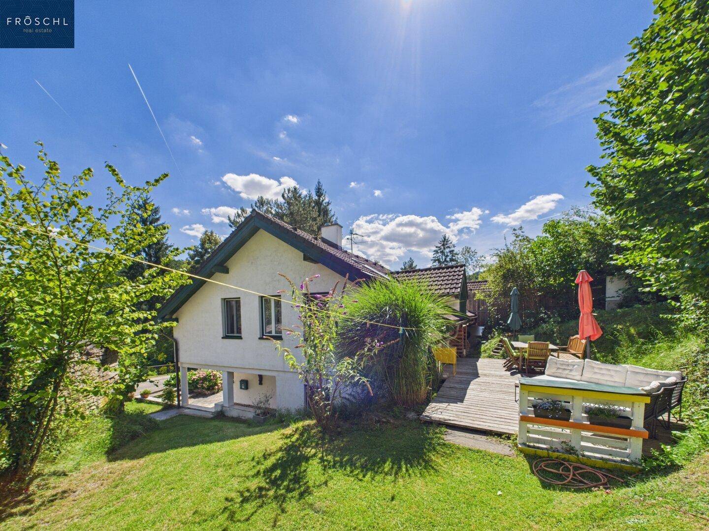 Ansicht Haus B inkl. Terrasse