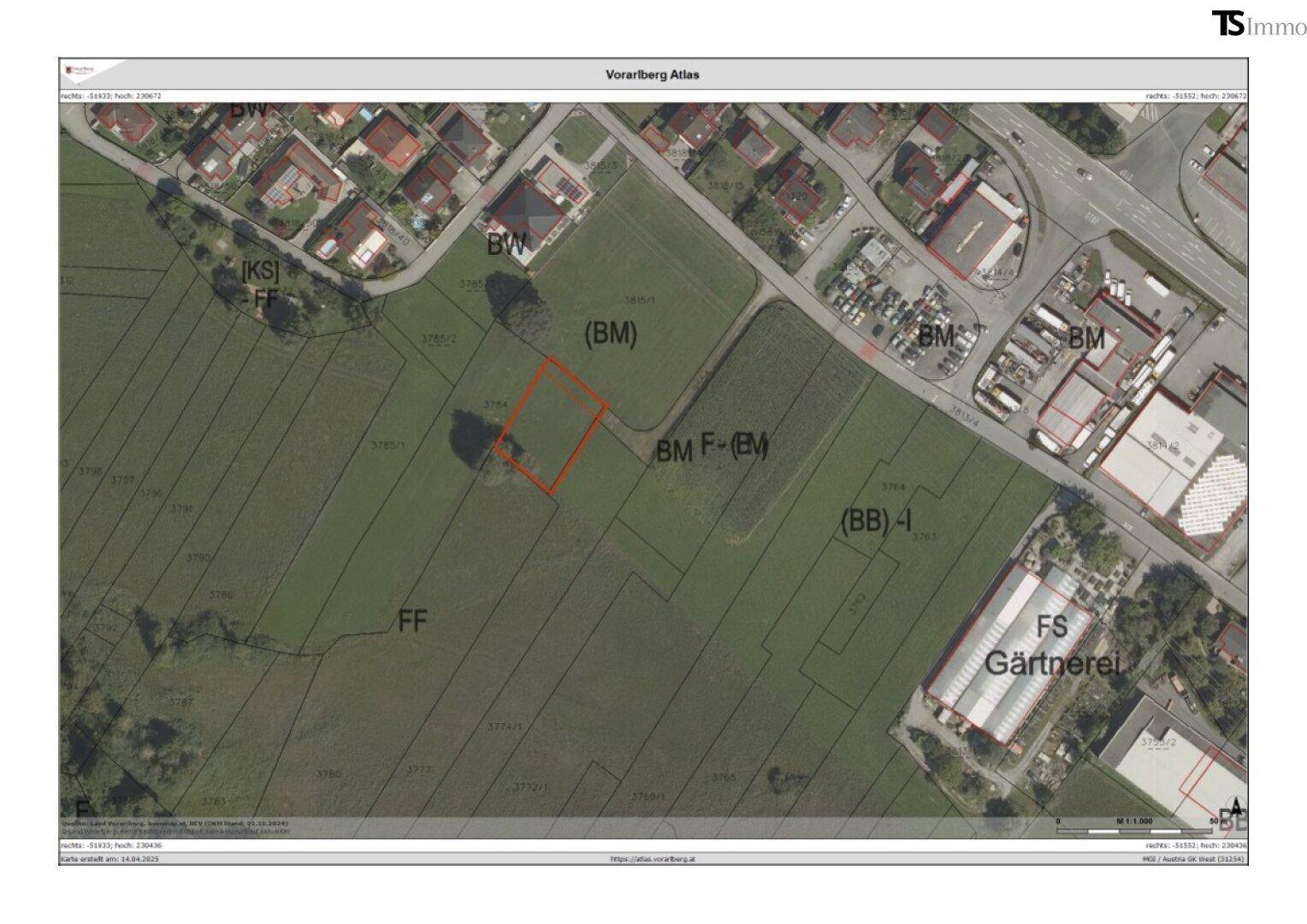 Nenzing Heimat - Grenze zu Frastanz: Sonniges Grundstück 600 m² – unverbaubare Aussicht inklusive - Ansicht 4