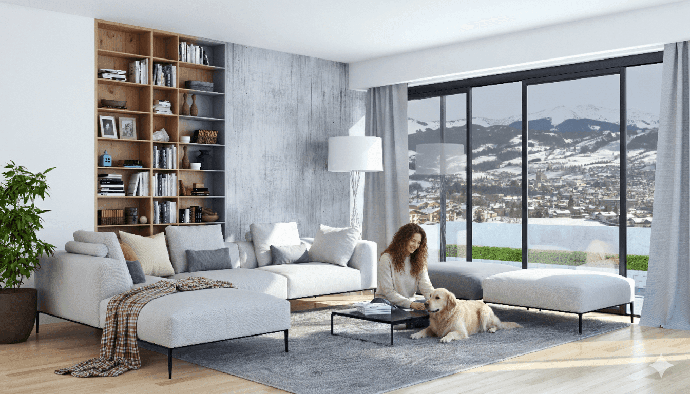 Penthaus in St. Johann, Top2 83,81m²; 48,27m² Terrasse und Fernsicht - Ansicht 5