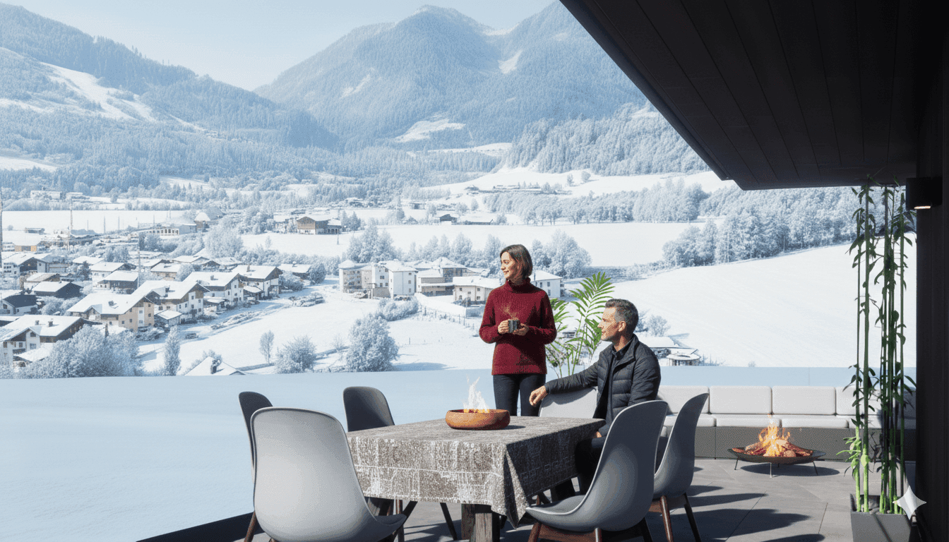 Penthaus in St. Johann, Top2 83,81m²; 48,27m² Terrasse und Fernsicht - Ansicht 3