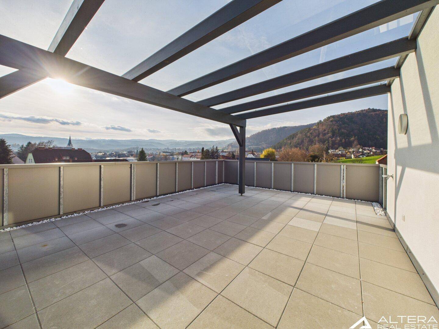 Exklusives Penthouse mit Stubalmblick in Köflach!! Eigener Liftzugang - Doppelgarage - Erstbezug! - Ansicht 3