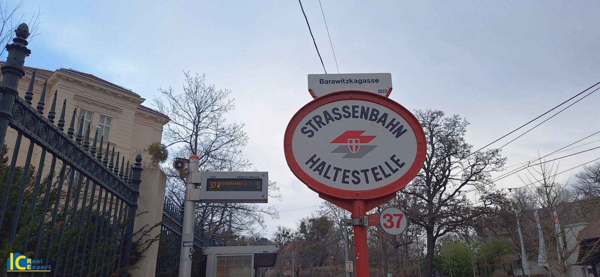 Die Straßenbahn ganz nah bis zum Schottentor