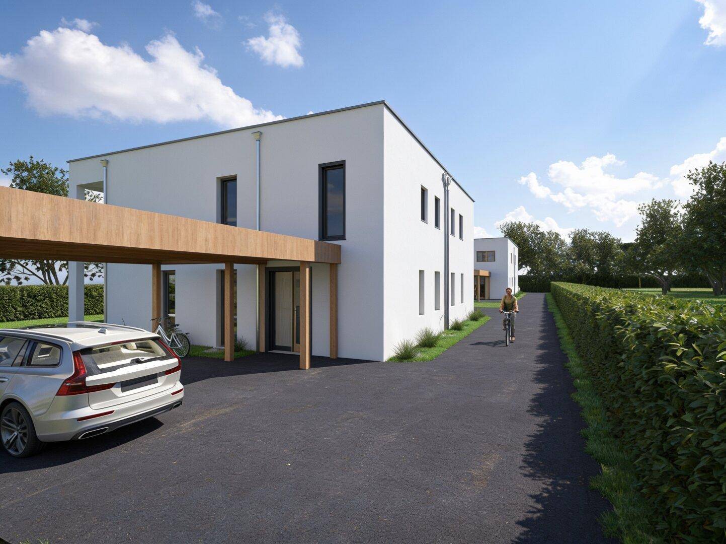 Traumhafte Doppelhaushälfte in Lerchenau: Erstbezug mit Garten, Balkon &amp; Terrasse! PROVISIONSFREI, direkt vom Bauträger! - Ansicht 3
