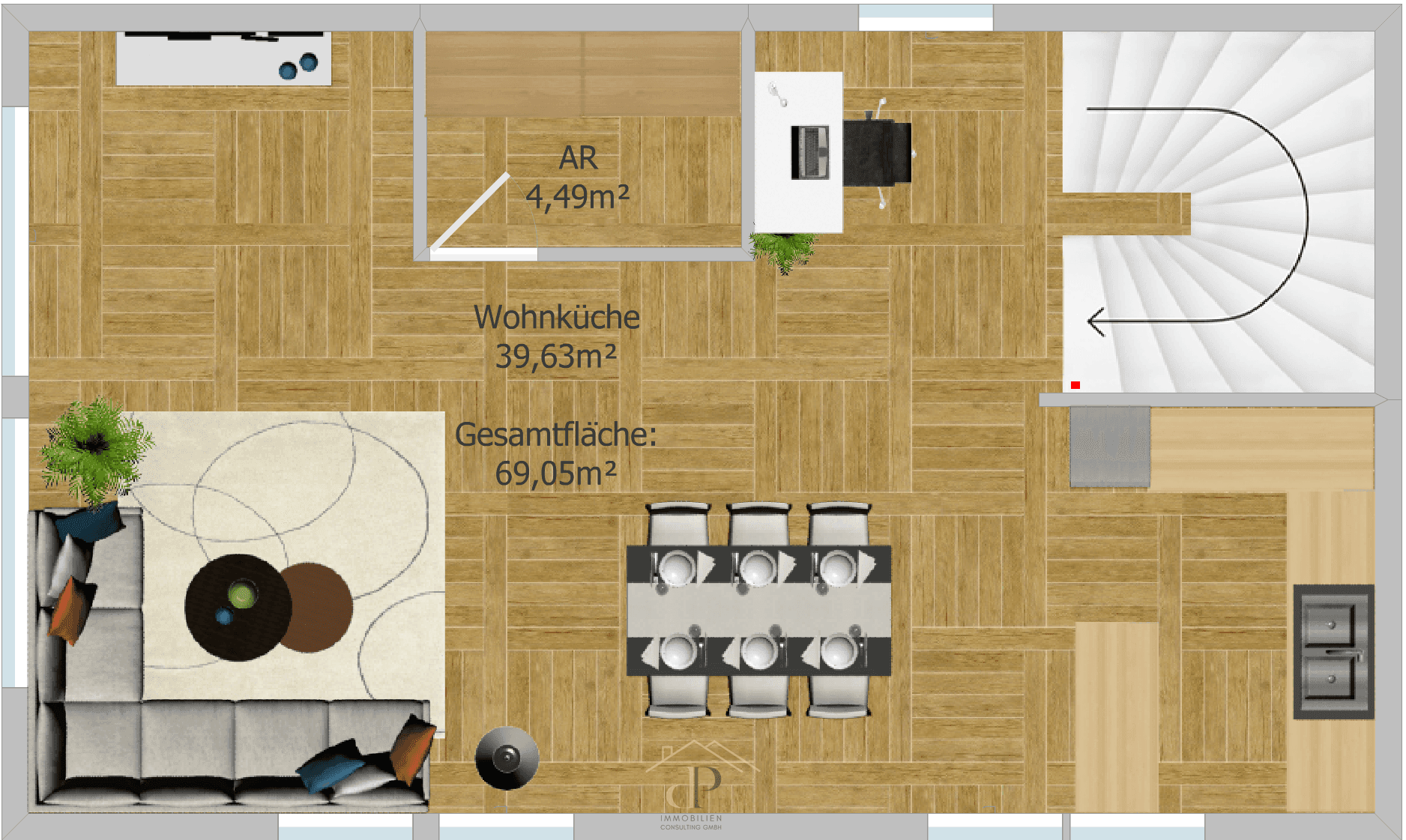Grundriss 4. Stock