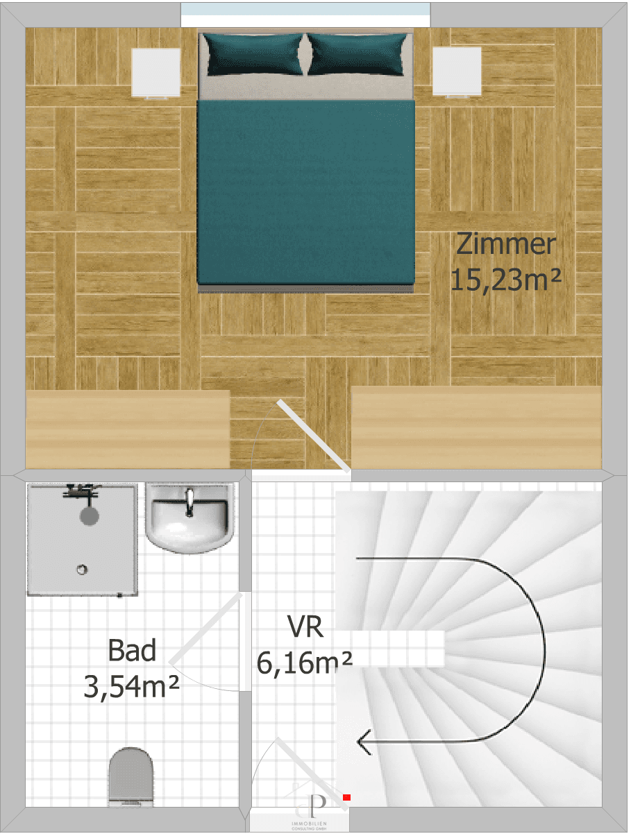 Grundriss 3. Stock
