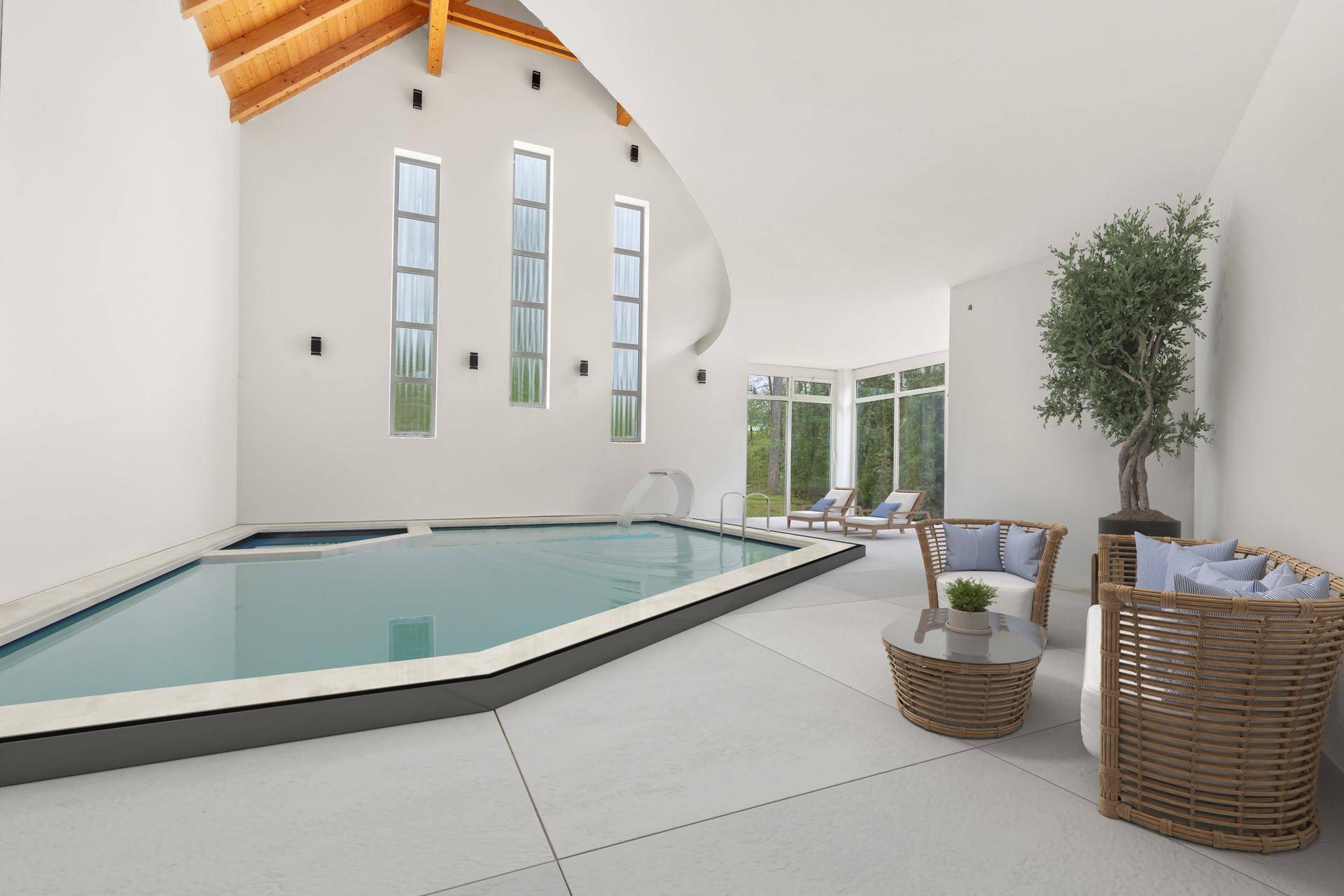 Poolbereich fertig