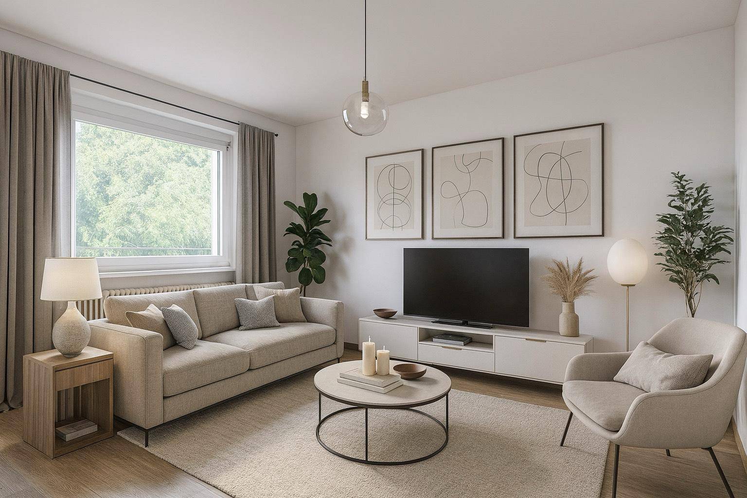 Wohnzimmer Staging