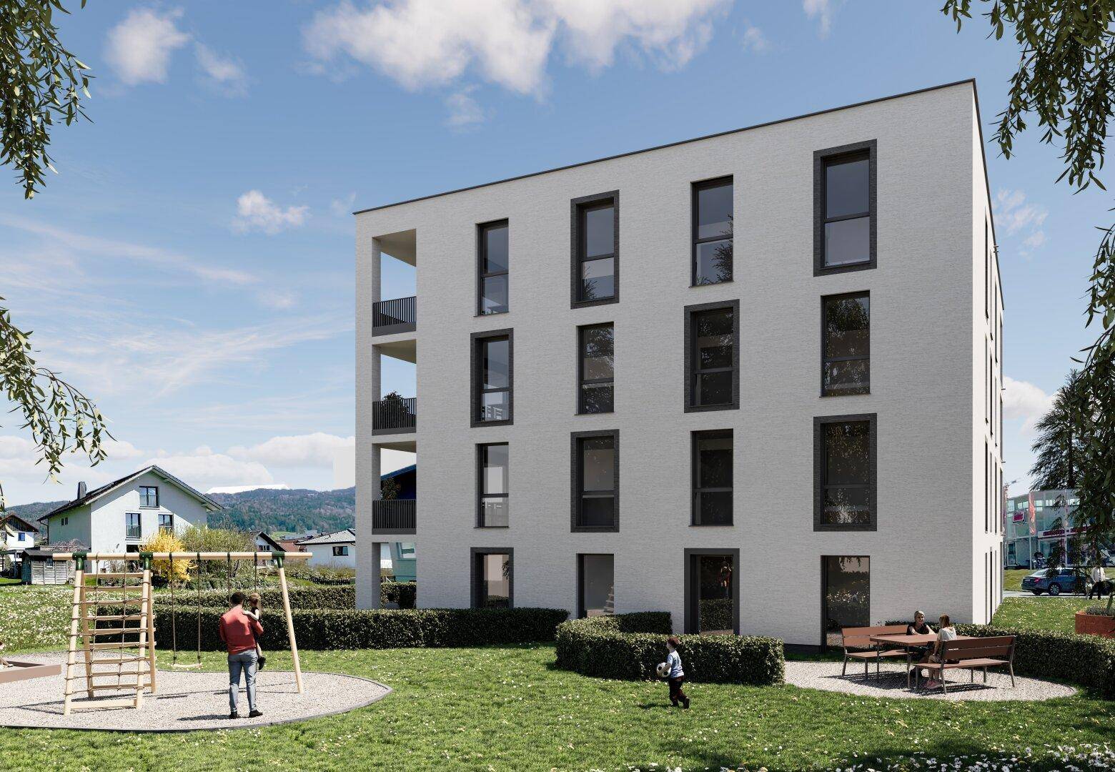 Neubau: 4-Zimmer Wohnung mit großem Garten in Bodenseenähe - Wohnbauförderung möglich - Widok 3