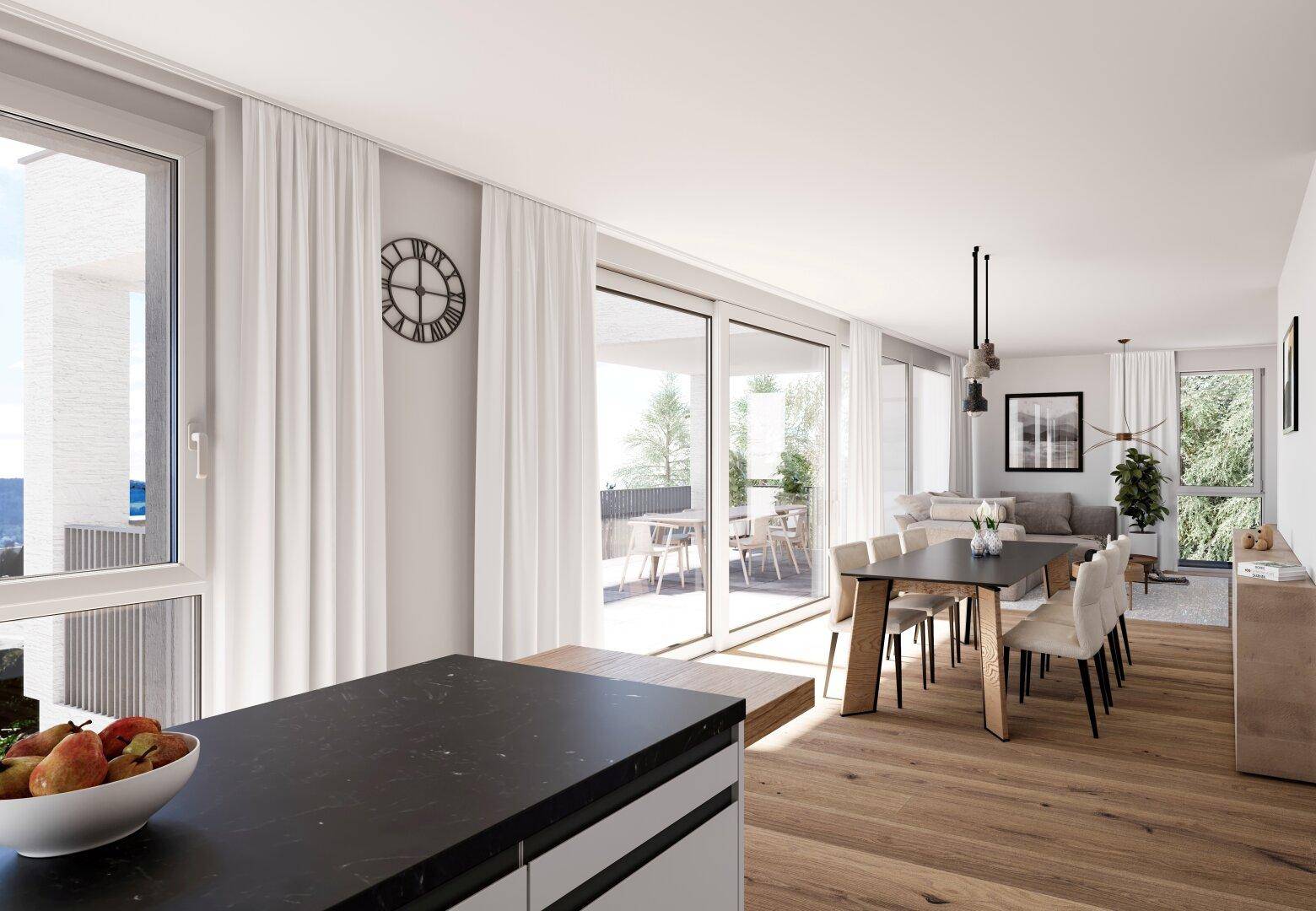 Neubau: 4-Zimmer Wohnung mit großem Garten in Bodenseenähe - Wohnbauförderung möglich - Więcej