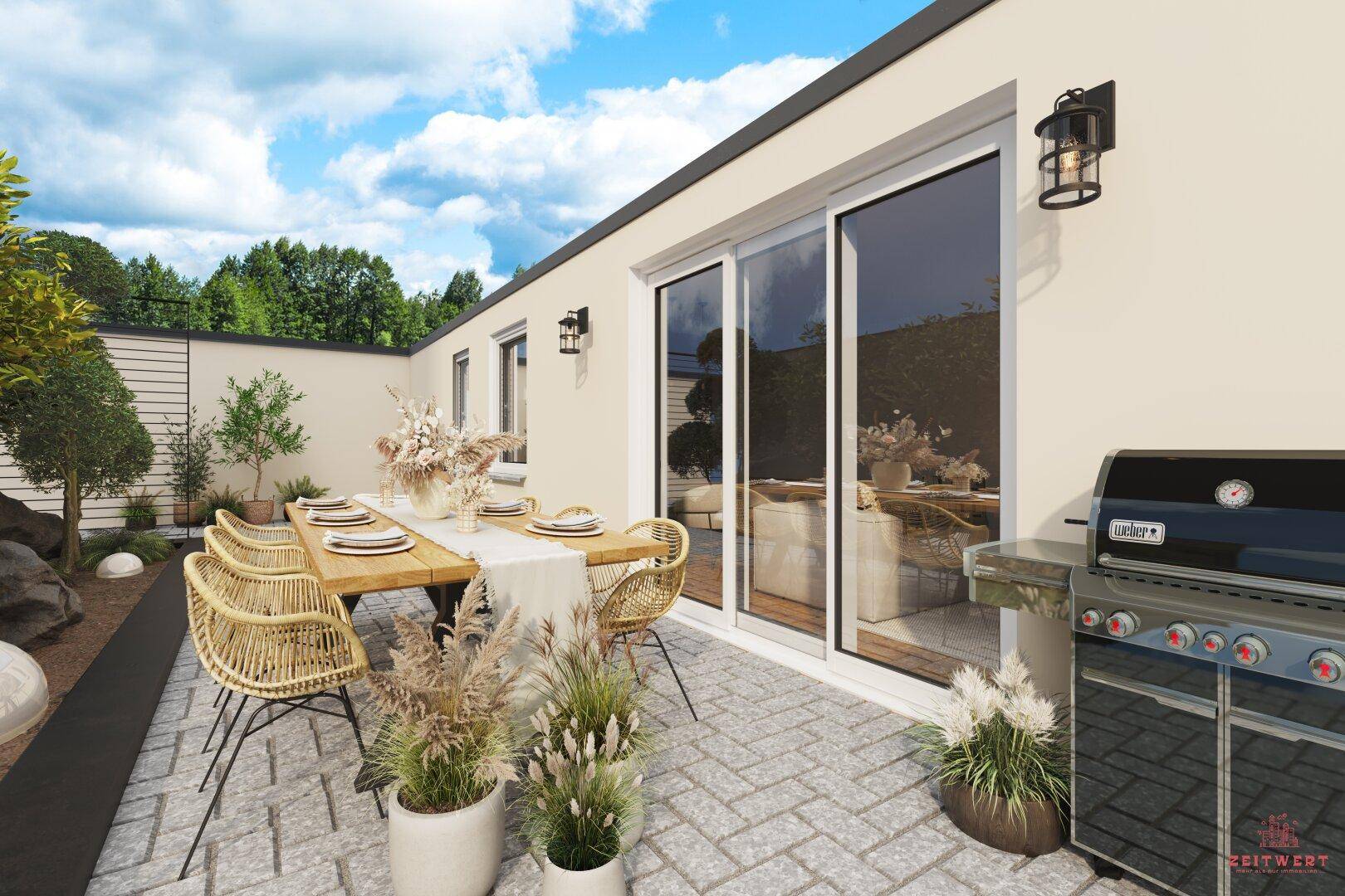 Beispiel Gartengestaltung EG Wohnung