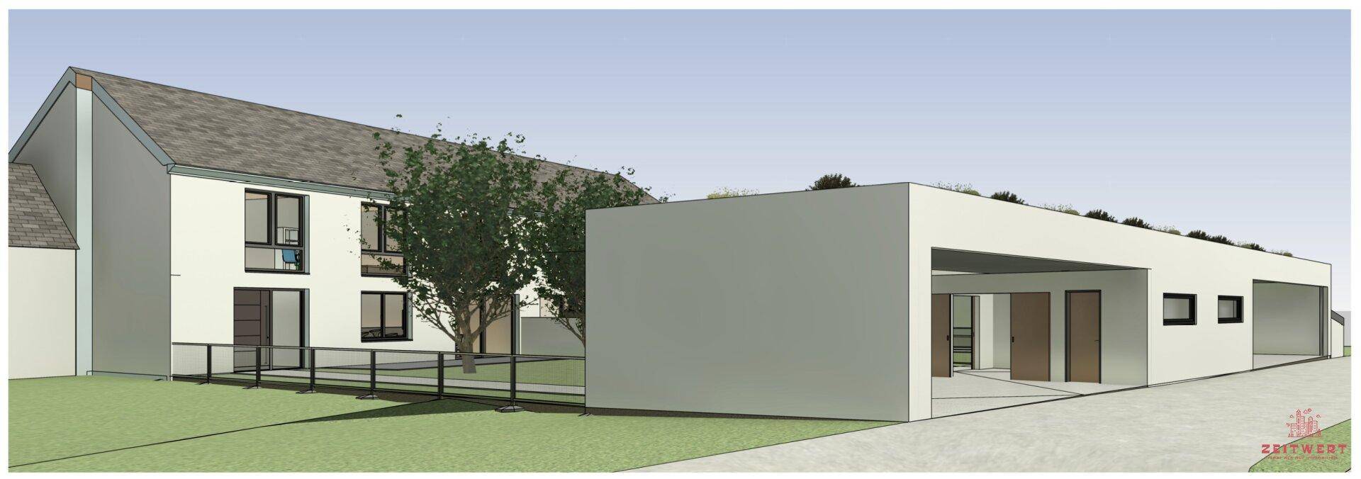 Visualisierung Neubau 2EFH