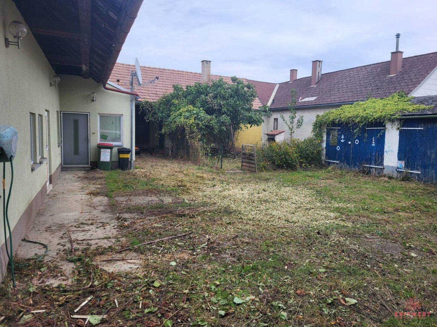 Innenhof Blickrichtung Bestandswohngebäude