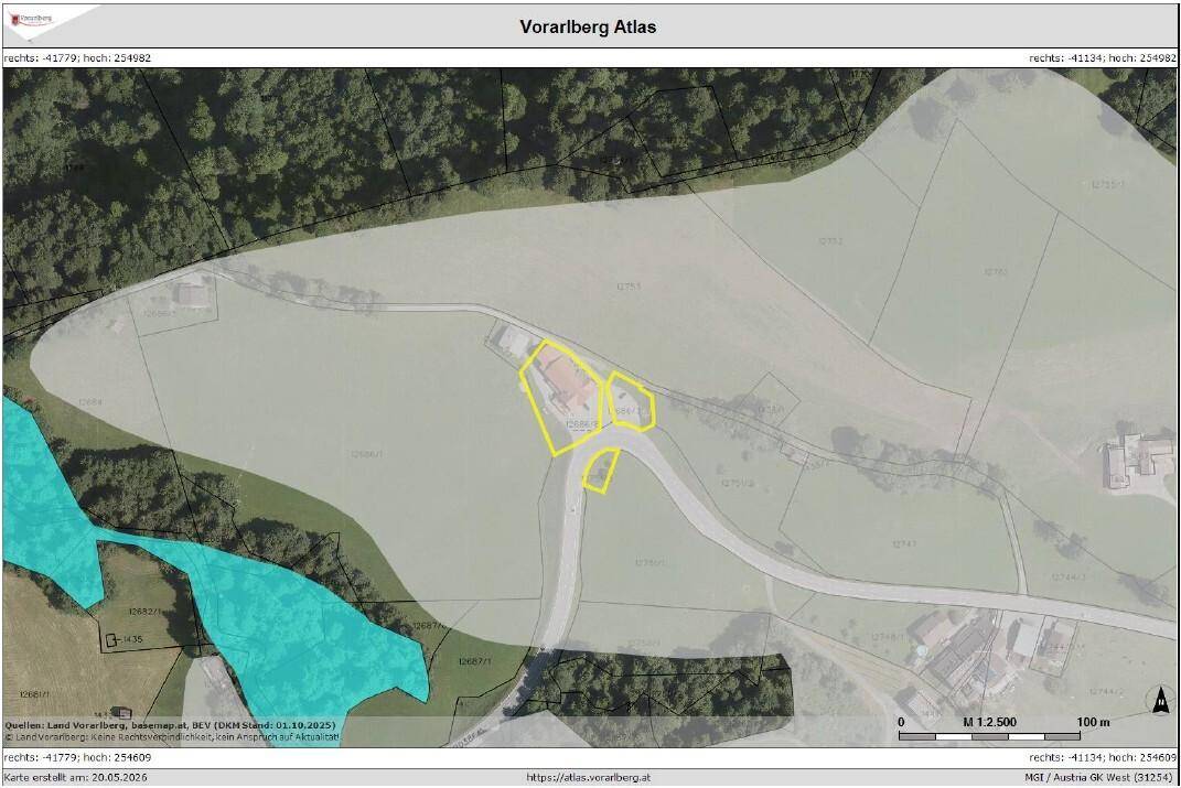 VOGIS Gefahrenzonenplan