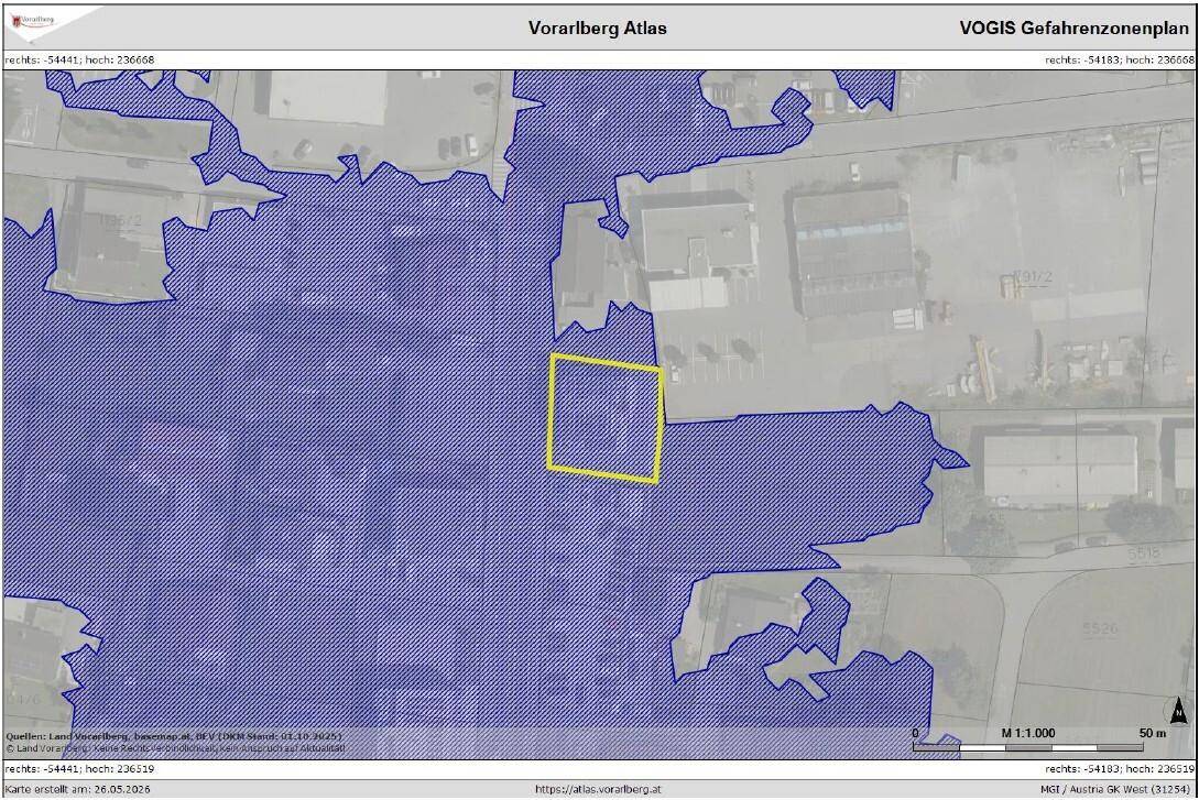 VOGIS Gefahrenzonenplan HQ300