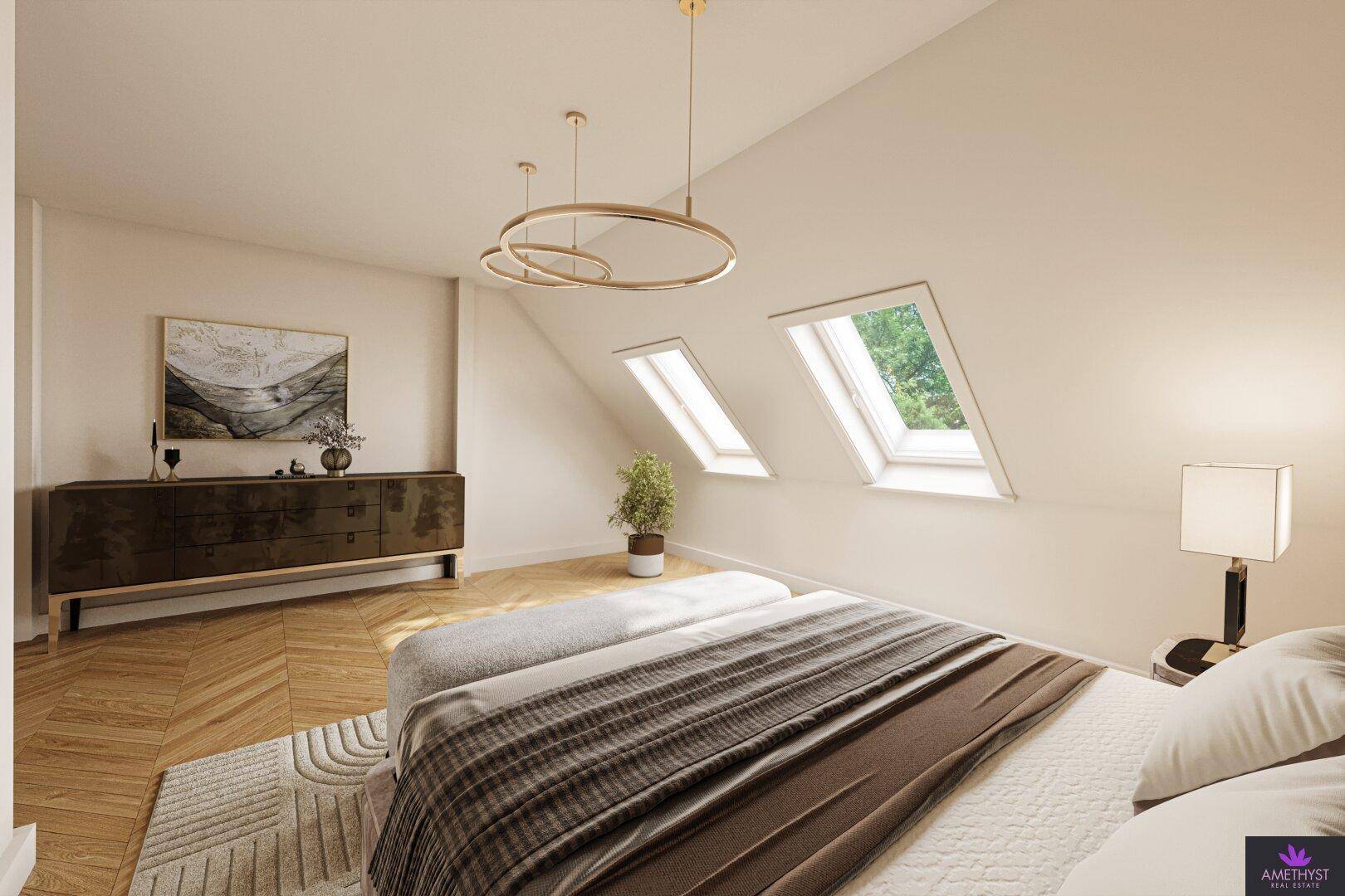 Schlafzimmer im Dachgeschoss