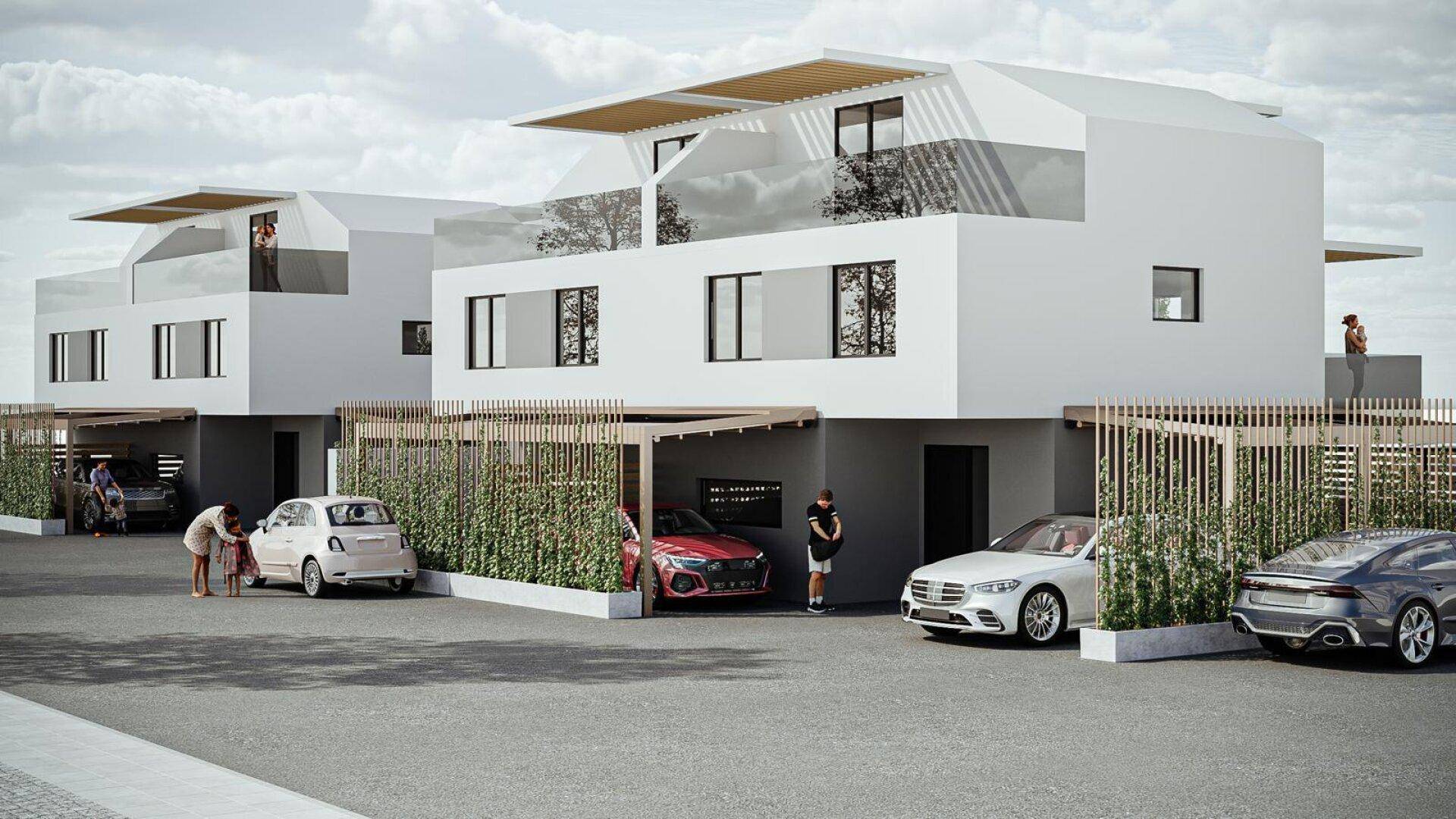 IHR NEUES EIGENHEIM! Doppelhaushälften sowie ein Einfamilienhaus in Pottenstein! 5 Zimmer + zahlreiche Aussenflächen! UNSCHLAGBARE PREISE! - Ansicht 2
