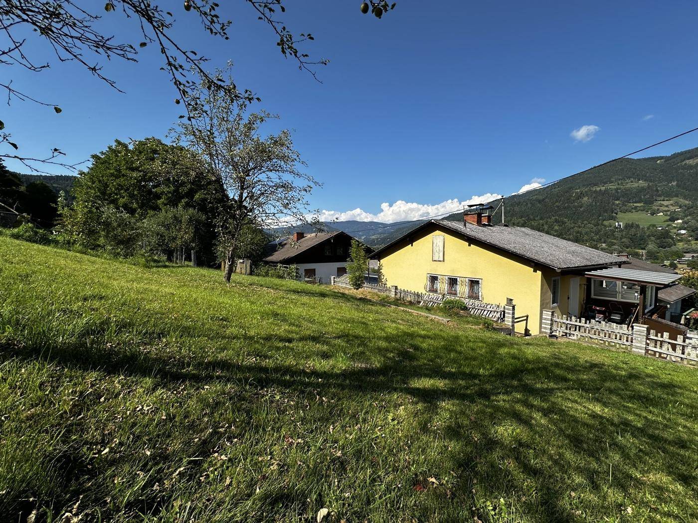 Ansicht Garten und Haus