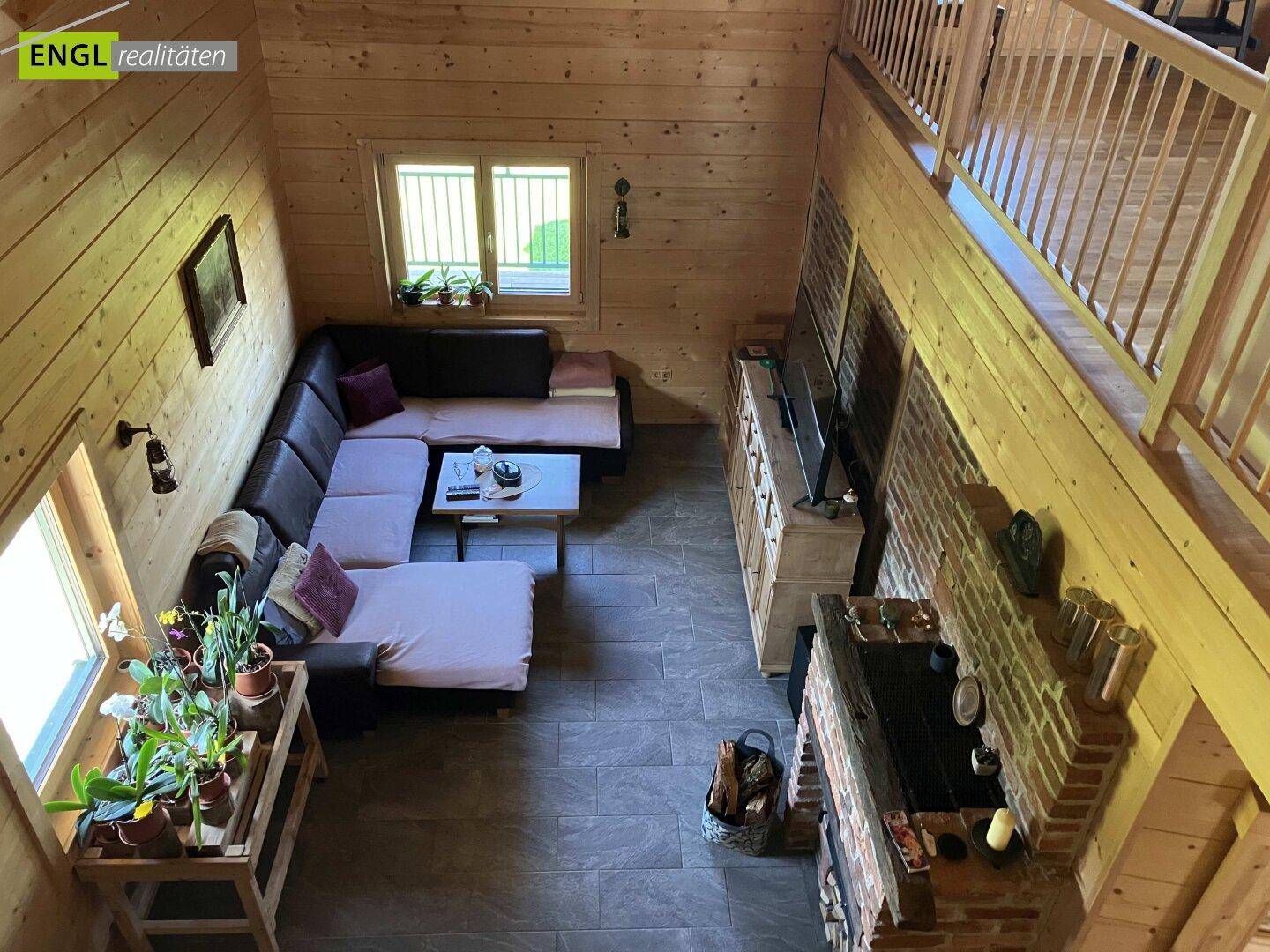 Wohnzimmer EG- mit Kachelofen