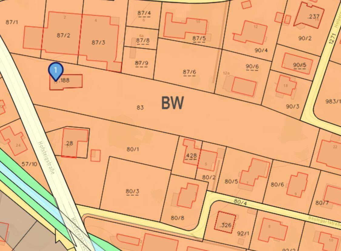 Lageplan Widmung