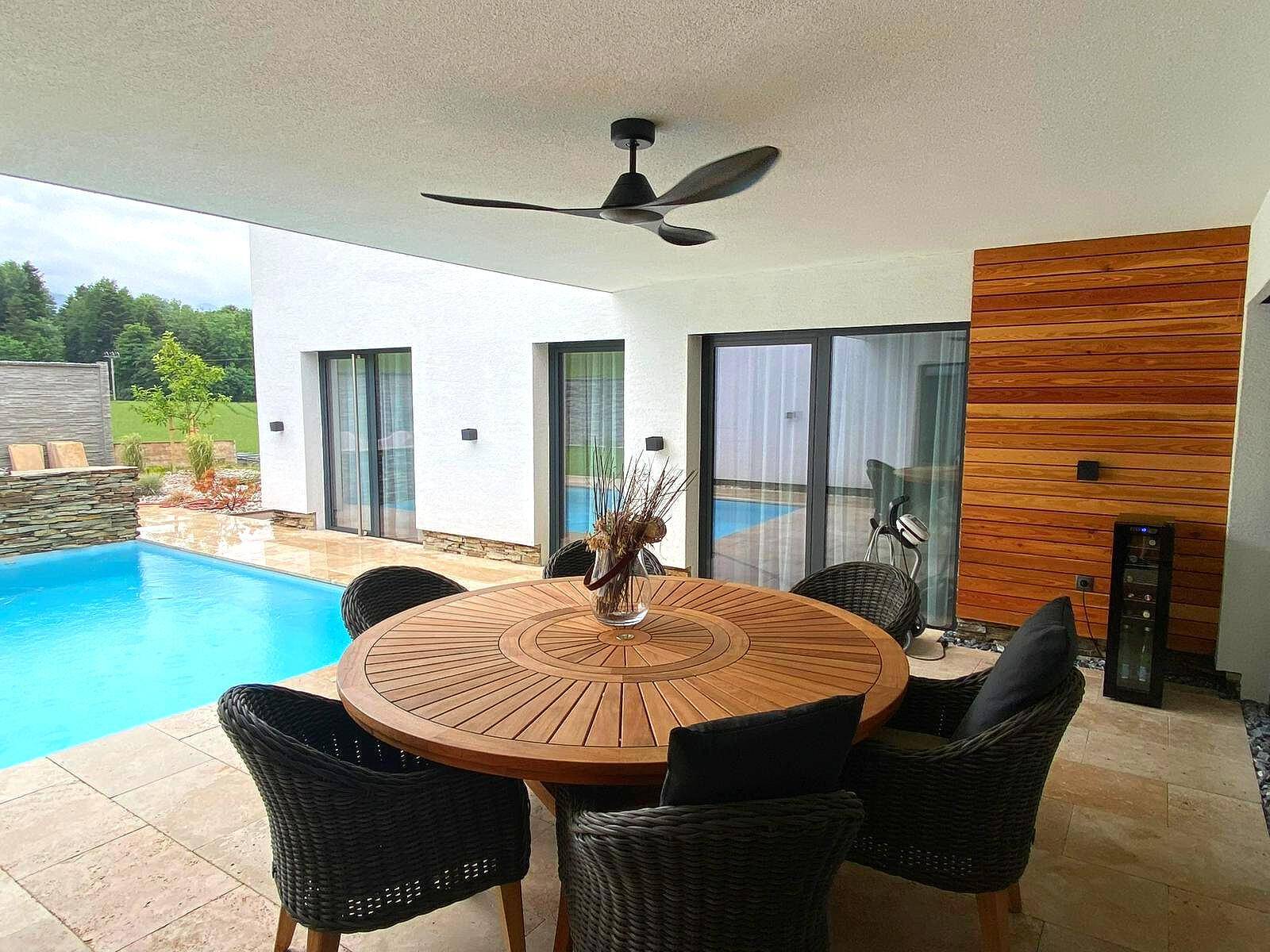 • WOHNEN IM ALMTAL - LUXURIÖSER BUNGALOW MIT GARTENSAUNA UND BEHEIZTEM POOL - Ansicht 6