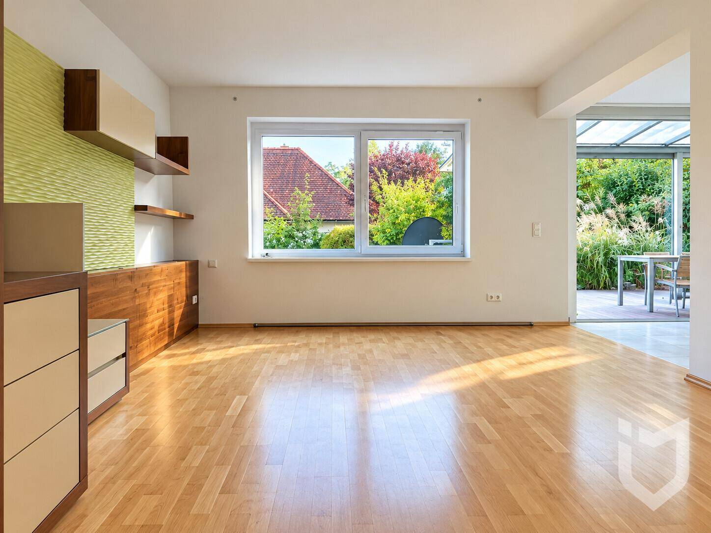 Wohnzimmer unmöbliert