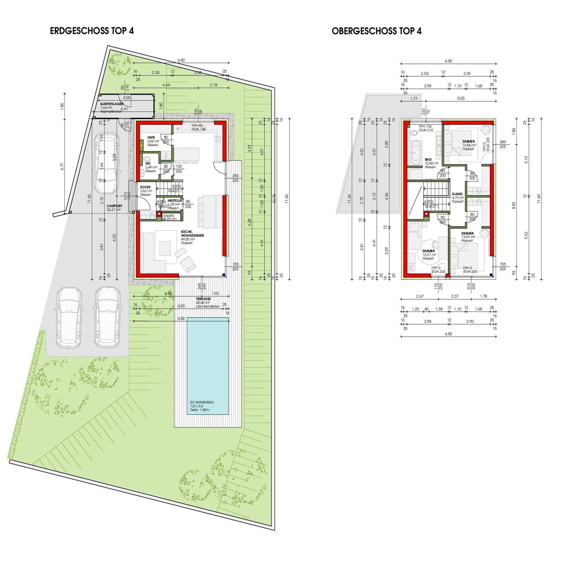Plan Einzelhaus TOP 4