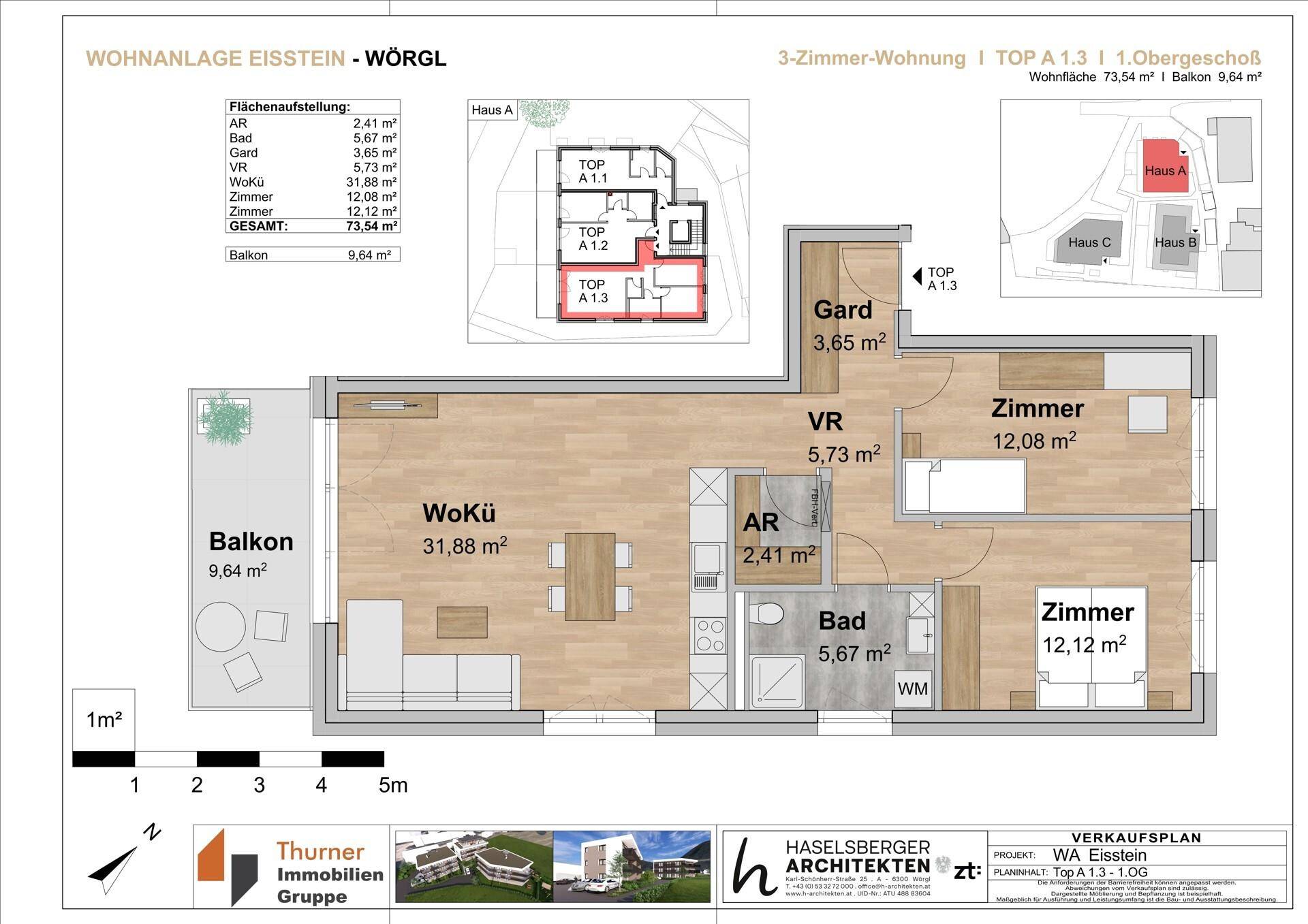 Grundriss A 1.3 - 1. Obergeschoss