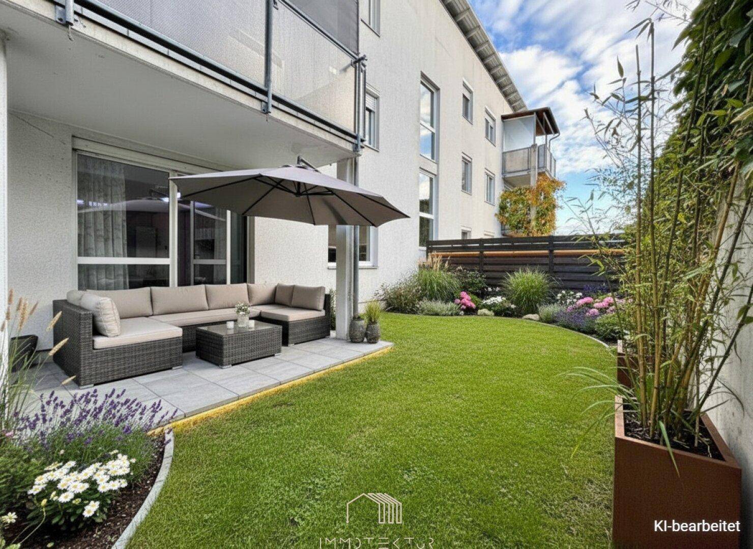 EIGENGARTEN IN WETZELSDORF : Moderne 2-Zimmer-Wohnung mit Tiefgarage - Ansicht 2