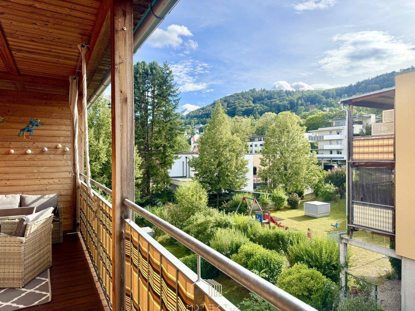 BERGBLICK: Helle 4-Zimmer-Wohnung mit großem Balkon und Tiefgarage in Wetzelsdorf – pohled 5