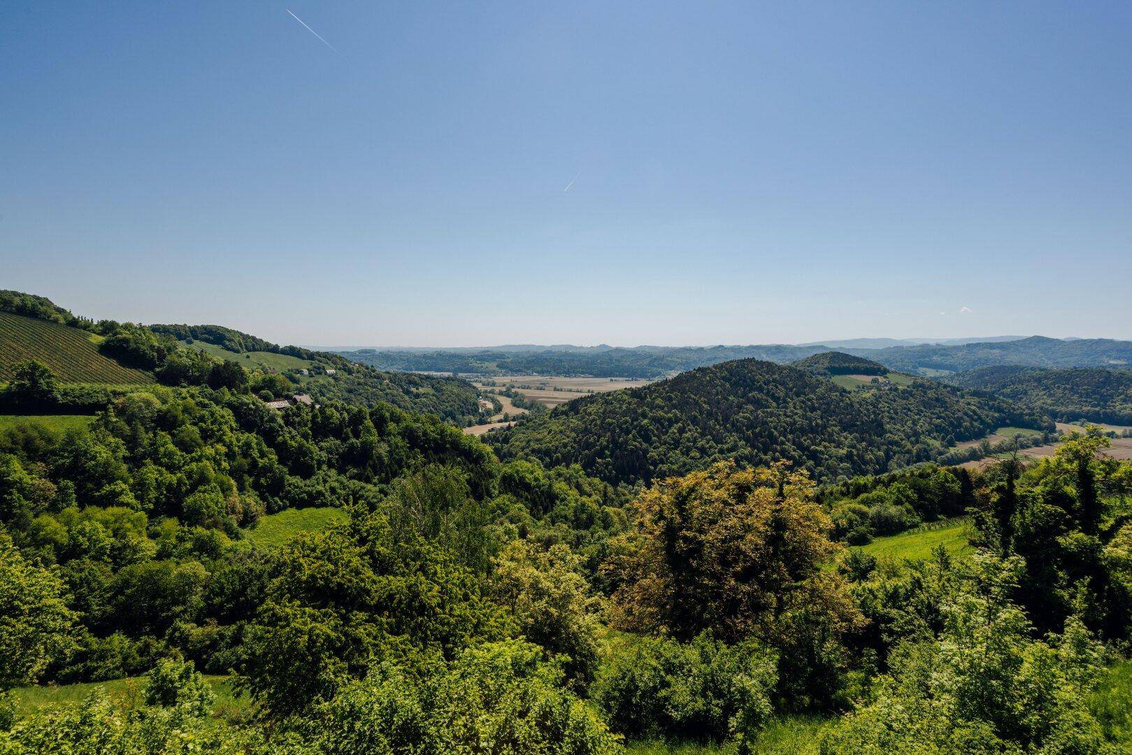 Baugrund mit atemberaubendem Ausblick über die Südsteirische Weinregion! - Mehr