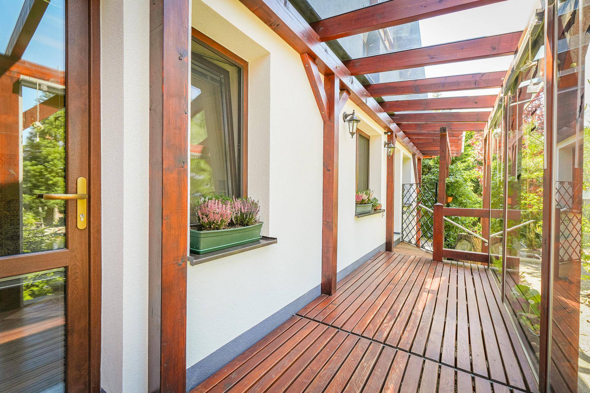 Balkon mit Verglasung