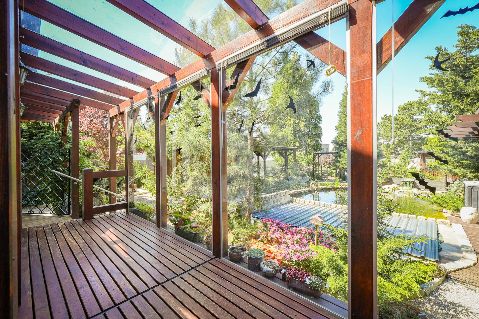 Balkon mit Verglasung