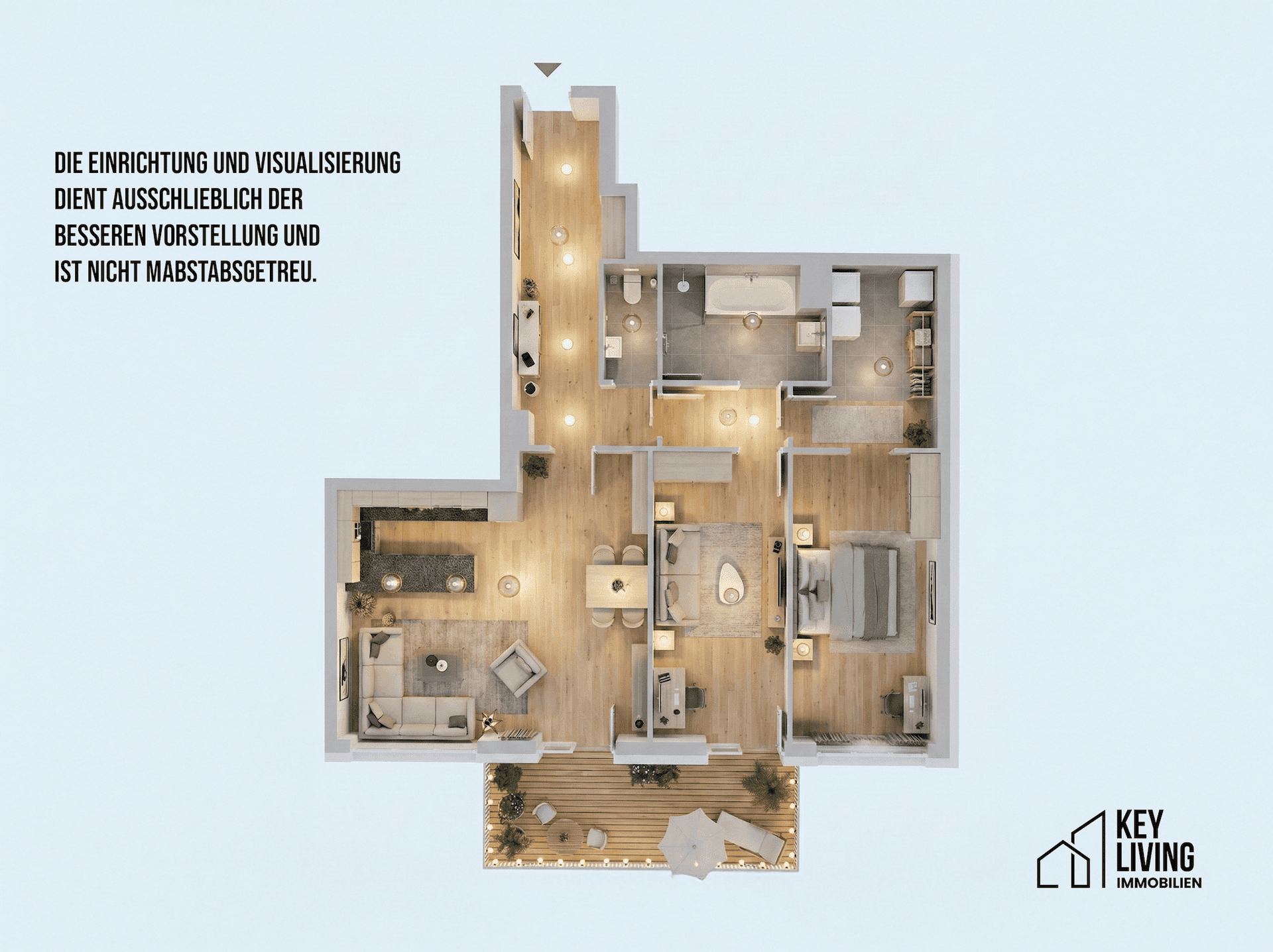 Grundrissplan Visualisiert
