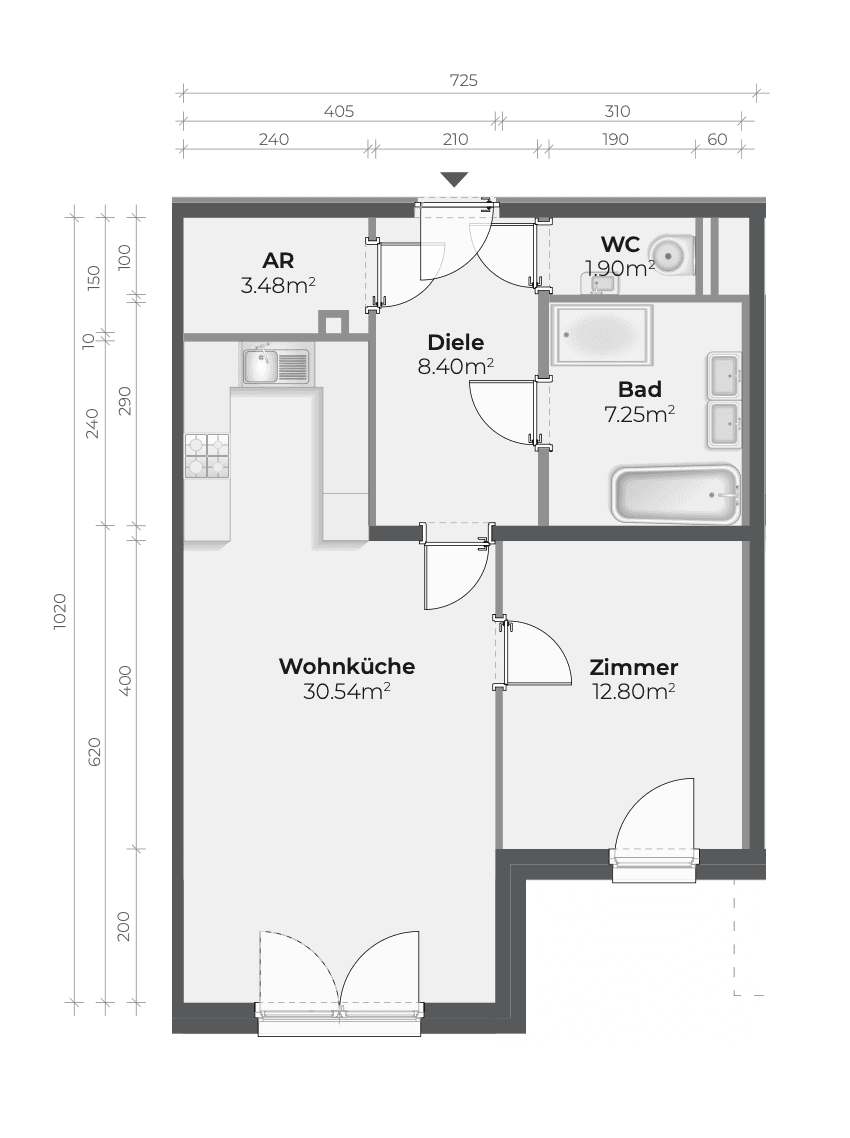 Grundrissplan