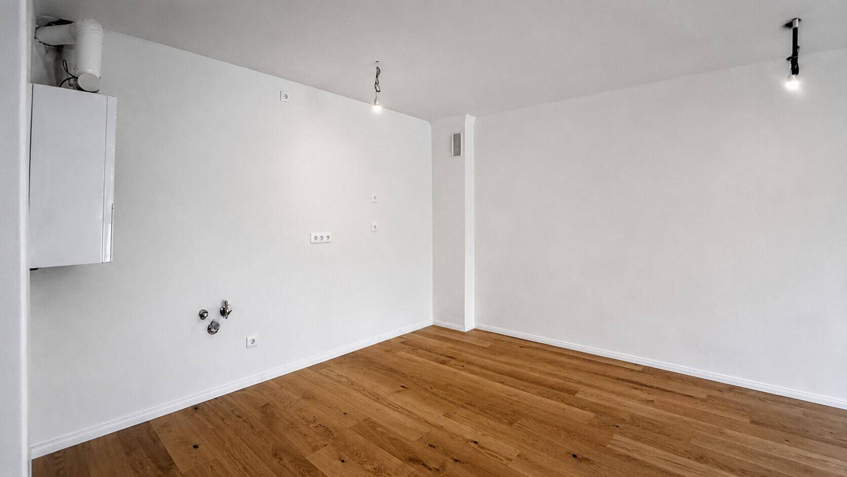 Küchenbereich, Wohnzimmer