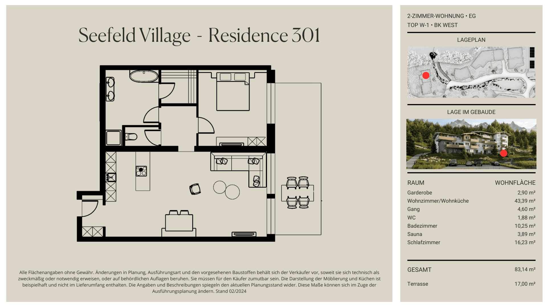 Residence 301 Lageplan