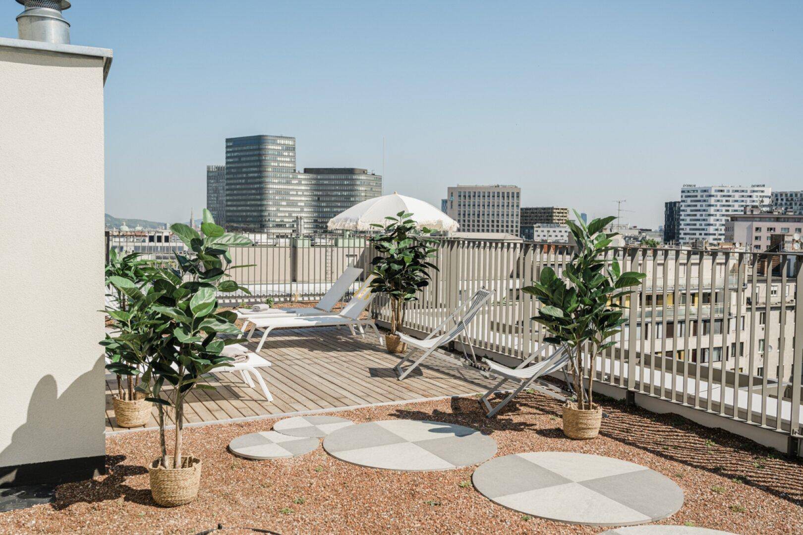 exklusive Gemeinschaftsdachterrasse in Haus 2