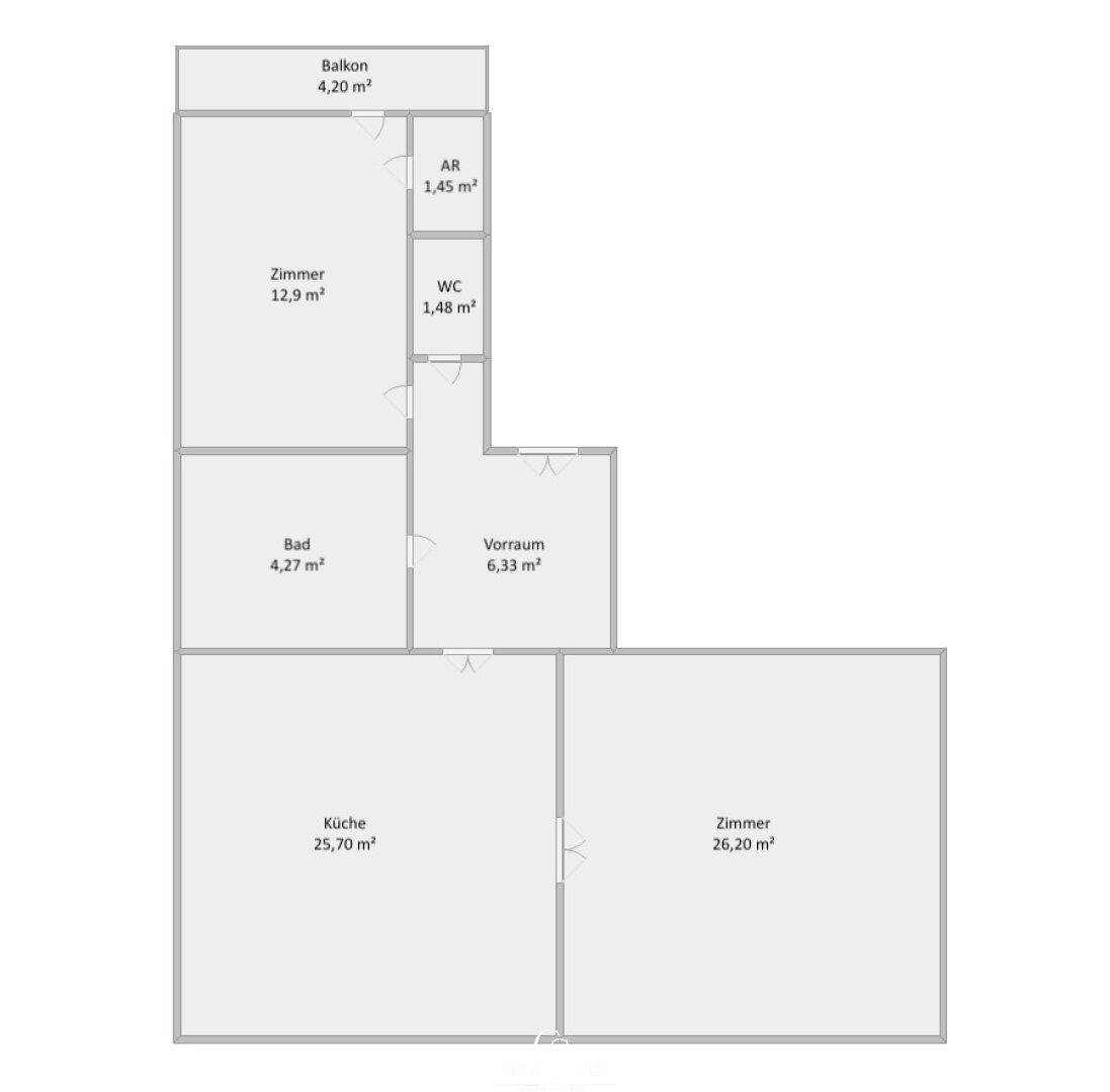 Schematischer Grundriss