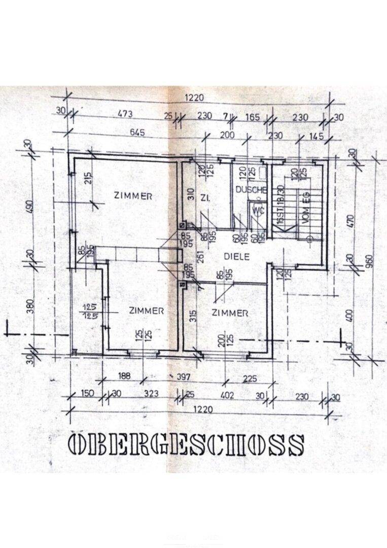 Plan Obergeschoss