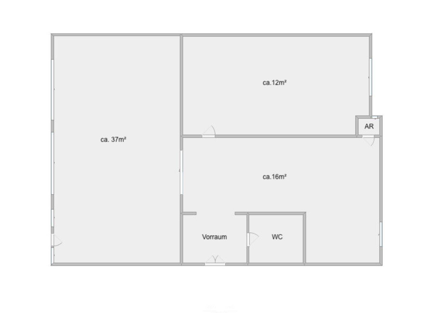 Schematischer Grundriss