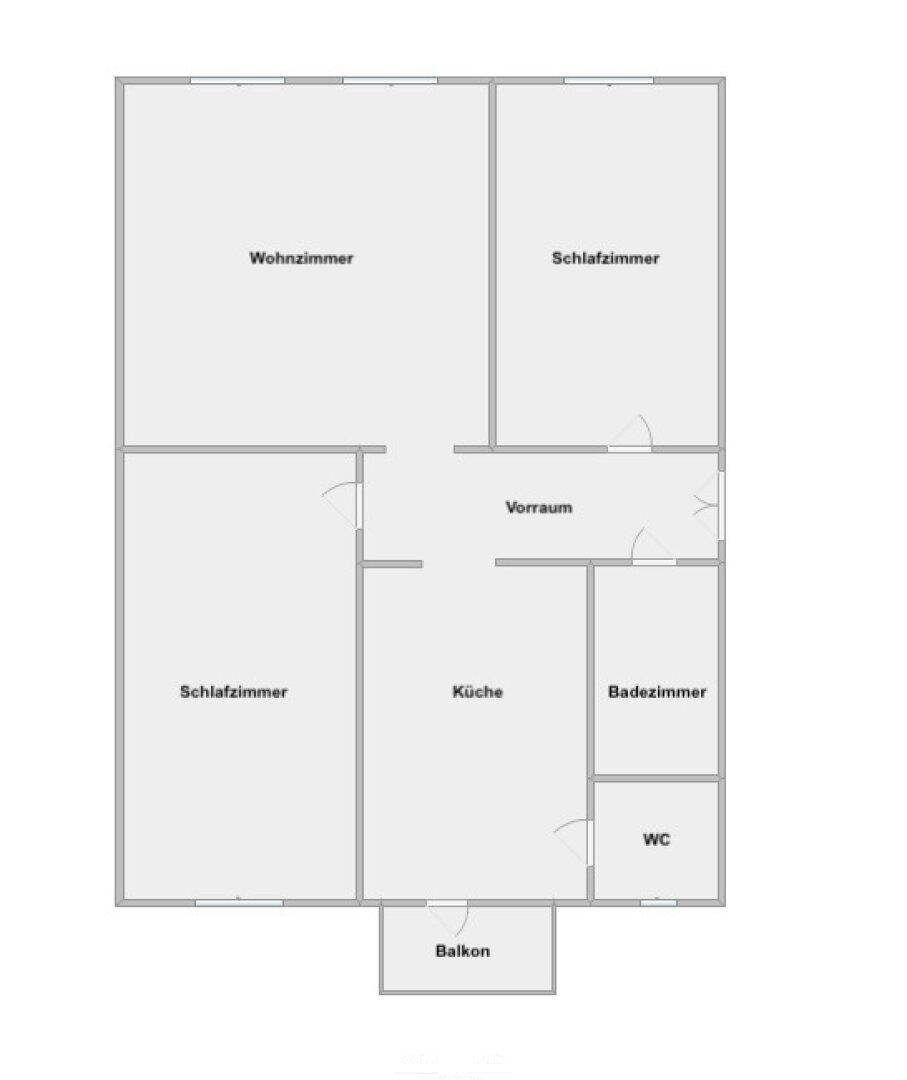 Schematischer Grundriss