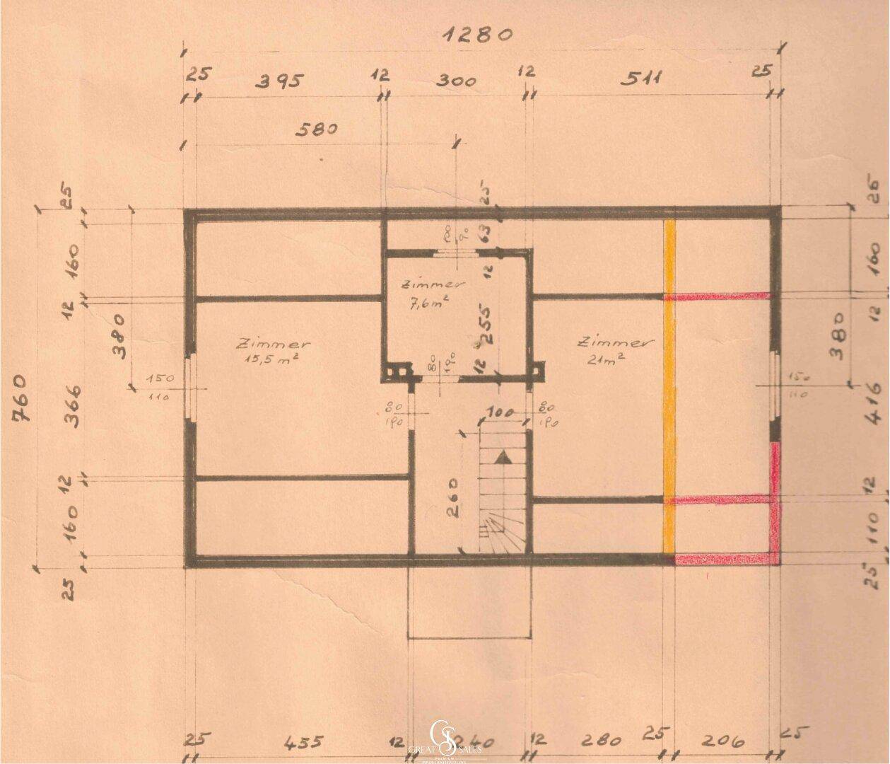 Grundriss Obergeschoss