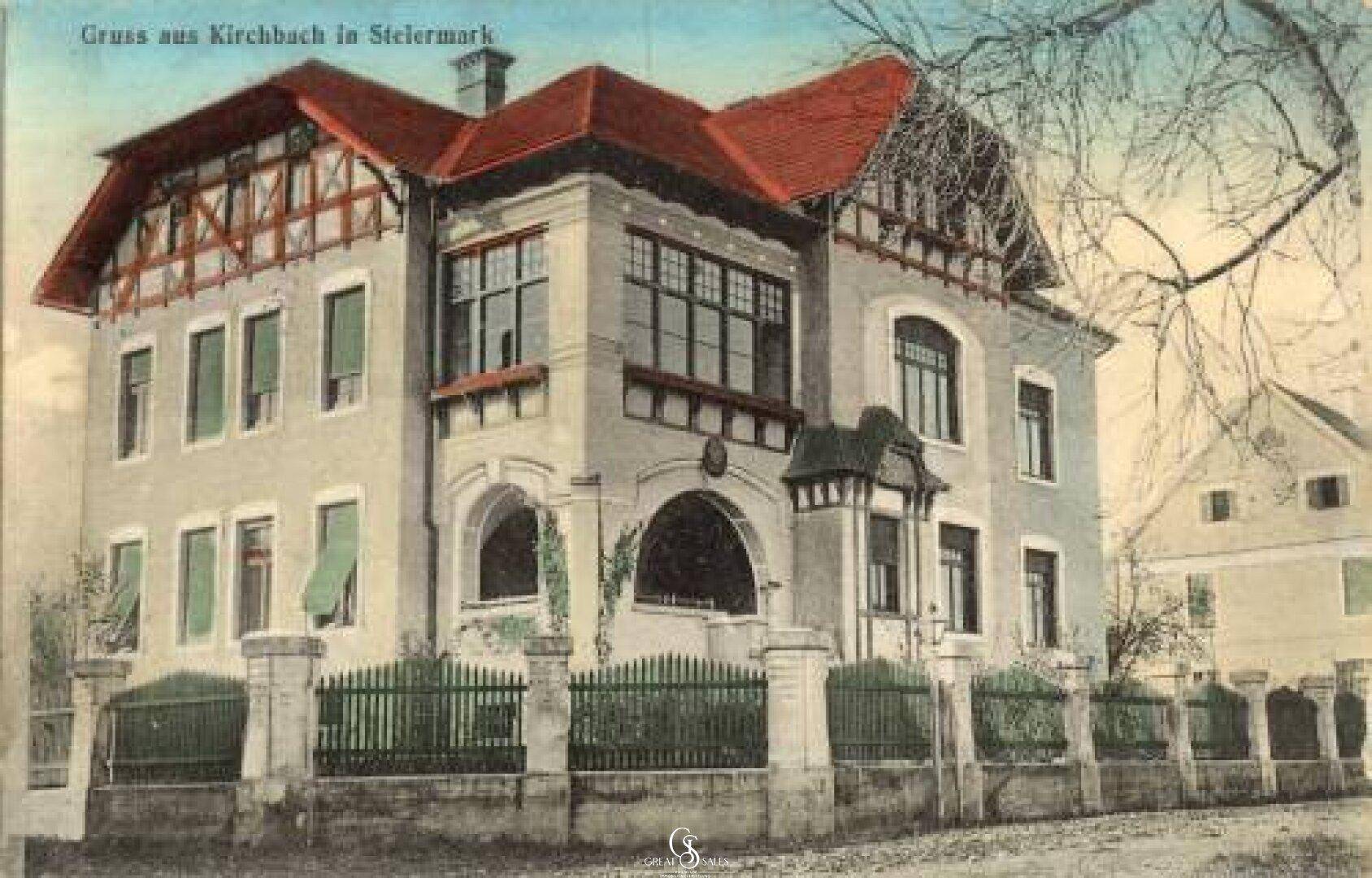 Historische Postkarte Villa Wertheim