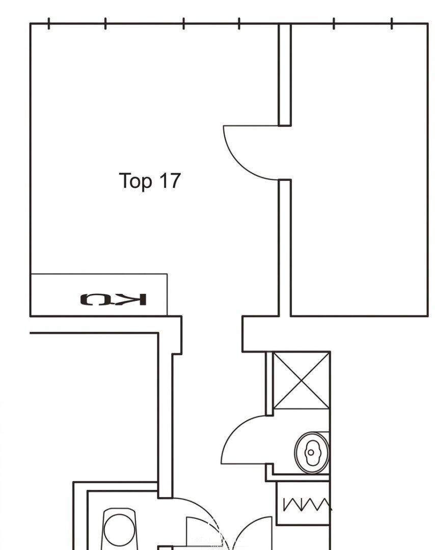 Schematischer Grundriss Top 17