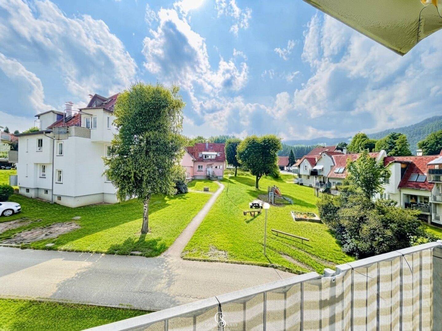 Aussicht vom Balkon