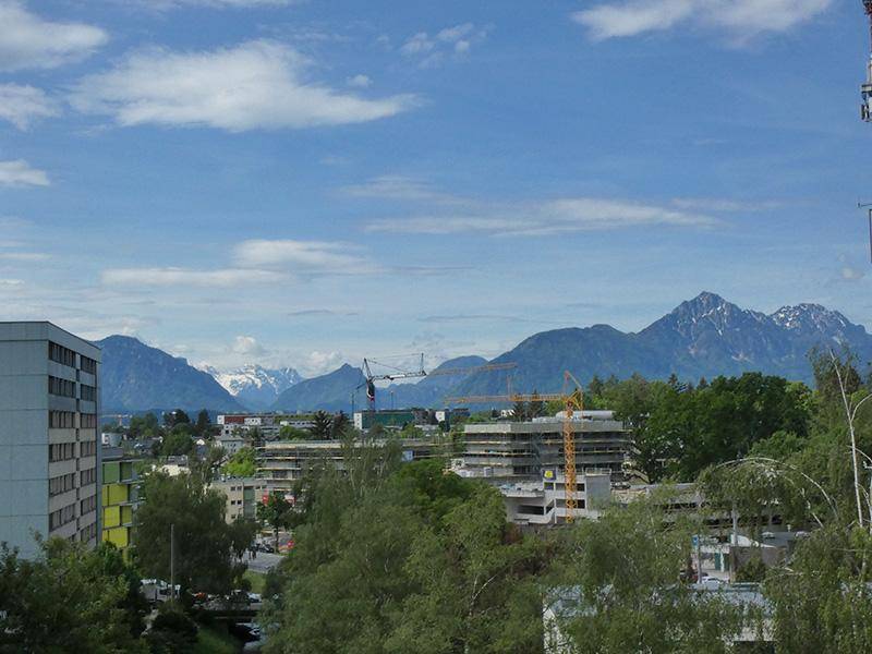 Ausblick auf die bayerischen Berge