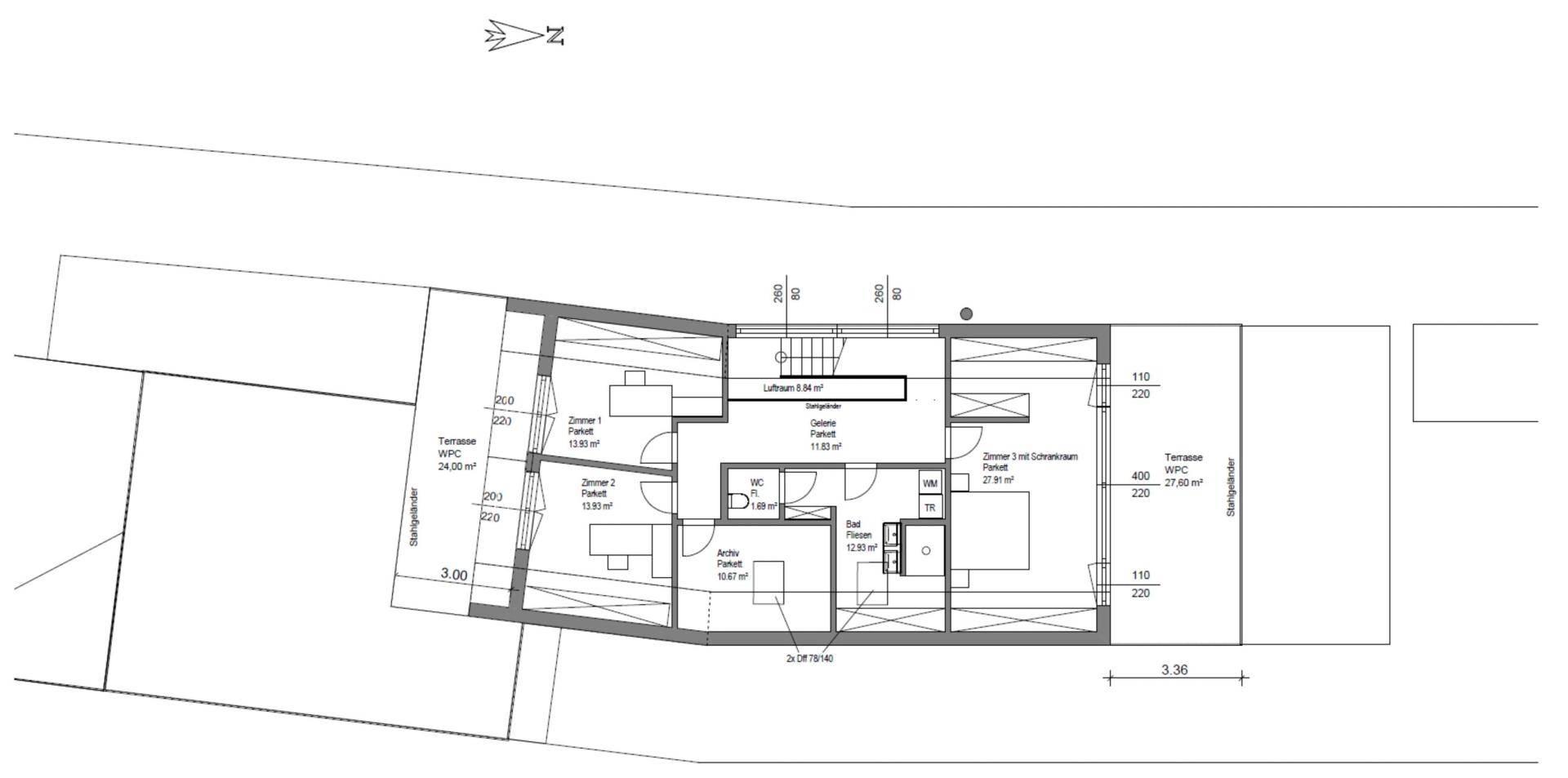 Grundriss Obergeschoss