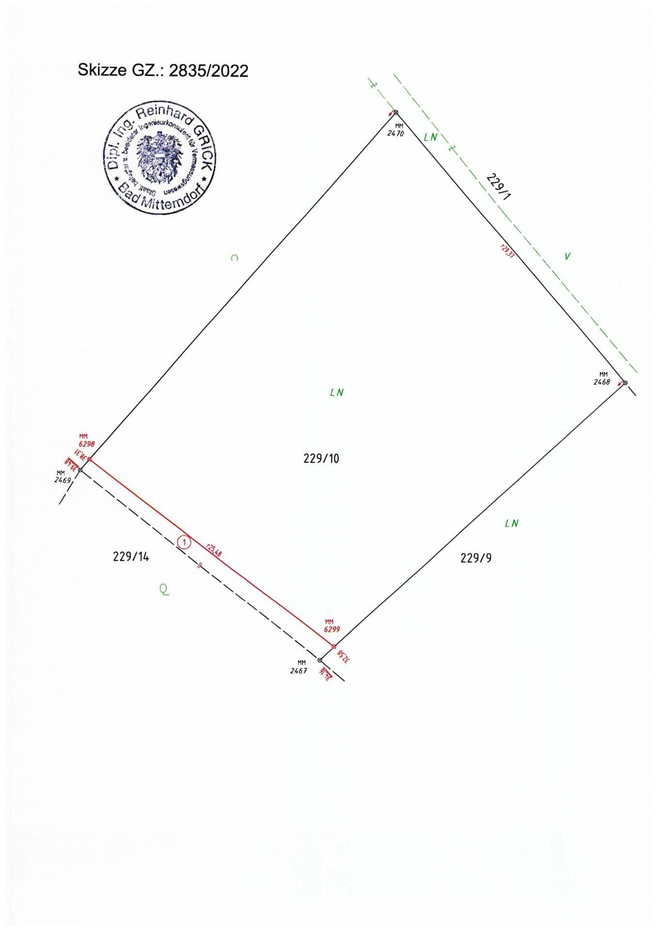Grundstücksplan